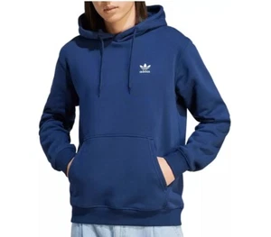 Sudadera con capucha Adidas Originals para hombre Adicolor Essentials trébol talla pequeña noche índigo - Imagen 1 de 4