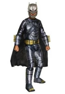 Boys Batman Halloween Costume Dawn of Justice Armoured Muscle DC Comics-sz 12/14 - Picture 1 of 8