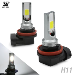 2X H11/H9/H8 6000K White COB High Power LED Fog Light Lamp Bulbs - Bild 1 von 6