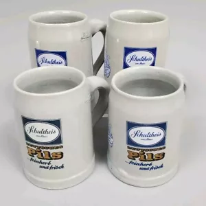 Juego de 4 tazas de cerveza Schultheis Pils Stein gres 0,25 litros - Imagen 1 de 9
