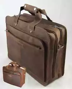 Harold's Laptoptasche 15 Zoll echt Rind-Leder Notebook-Tasche Laptop-Fach 431803 - Bild 1 von 3