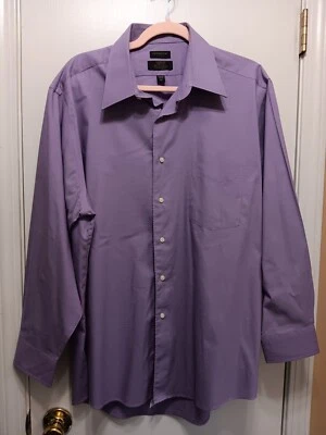 Covington Mens Dress Button Down Shirt Sz L  16-16.5 32-33 Wrinkle Free Stain... - Image 1 of 4