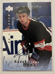 1995-96 Upper Deck Be a Player - Autographs #S31 Radek Bonk (AU)