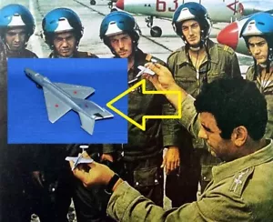 Fuerza Aérea Búlgara Soviético MiG 21 Acero Caminar a través del Ejercicio de Vuelo Modelo 1:120 - Imagen 1 de 6