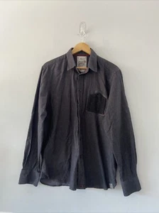 Arpin Shirt Mens Charcoal Grey Shirt EU52 UK44 Cotton Wool Trim - Picture 1 of 18