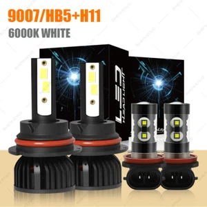 For Pontiac G5 2007-2009 2010 - 4X LED Headlight Hi/Lo Beam + Fog Light Bulbs - Picture 1 of 14