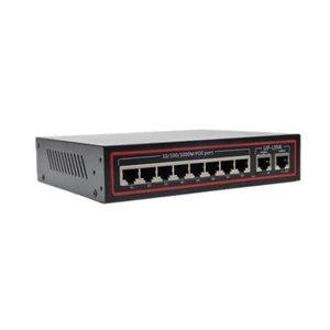 8port PoE Switch 10/100/1000Mbps 2 Uplink Port 1000M Power for PoE IP Cameras - Picture 1 of 4