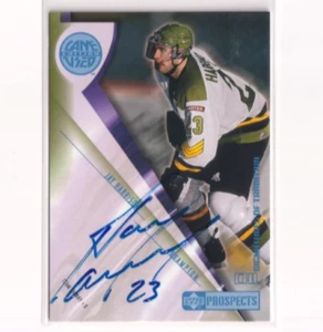 2001-02 Upper Deck Juego Usado CHL Prospects Signatures AUTO Jay Harrison Brampton - Imagen 1 de 2