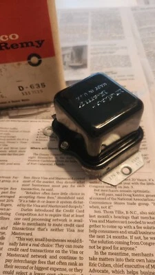 NOS 1971 1119515 0L November 70 Delco Remy Voltage Regulator Corvette 515 71 - Image 1 of 4