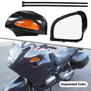 Unpainted Rear View Mirrors With Turn Signal For BMW R1100RT R1100 RTP R1150 RT - Picture 1 of 13