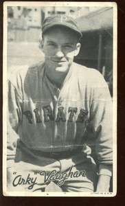 1936 R314 Goudey Wide Pen Baseball HOFER Arky Vaughan Pittsburgh Pirates