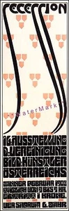 Secession 1903 Ausstellung Austria Jugendstil Art Nouveau Vintage Poster Print - Picture 1 of 4