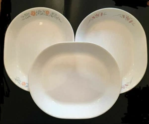 U PICK - Piatto Corelle boschetto di albicocche / fiori di seta / inverno bianco floreale usato - Foto 1 di 11