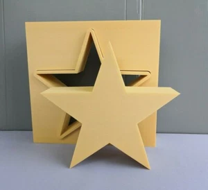 Beton Gießform Styrodur STERN 40x10 cm X-fach Risig Kerzenhalter Weihnachten DIY - Bild 1 von 7