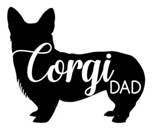 Divertidas calcomanías de vinilo Corgi pegatinas para computadora portátil automóvil yeti pegatinas para ventana personalizadas letras - Imagen 1 de 3