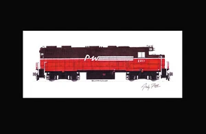 Providence Worcester GP38 #2011 11"x17" stampa opaca firmata Andy Fletcher - Foto 1 di 1