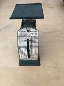 Vintage Deluxe Postal Scale IDL Mfg Corp 1lb Scale Rare Green FREE SHIP - Picture 1 of 7