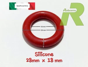 Guarnizione Oring Rossa O Ring Silicone Alte Temperature 28 X 18 X 5 mm Rotonda - Imagen 1 de 8