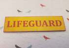 LIFEGUARD SIGN plaque dolls house beach pool swimming 1:12th scale DH20