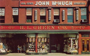 Waterbury CT H. I. Green Co, H. L. Green Co. 5c & 1.00 Store, Postcard - Picture 1 of 2
