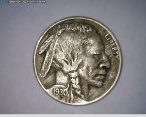 1930 buffalo nickel (53-383 10m3) - Picture 1 of 2