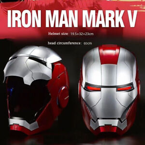1:1 AUTOKING Iron Man MK5 MK7 Helmet Wearable Voice Control Mask Cosplay 4 Color
