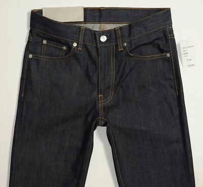 $225 Новый черный DNM джинсы в Jay синий размер W27xL30 тонкий 100% хлопок  - Изображение 1 из 4