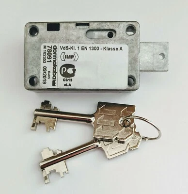 KABA MAUER Cerradura de bóveda cerradura de doble barba pared Kaba 78091 arador con dos llaves