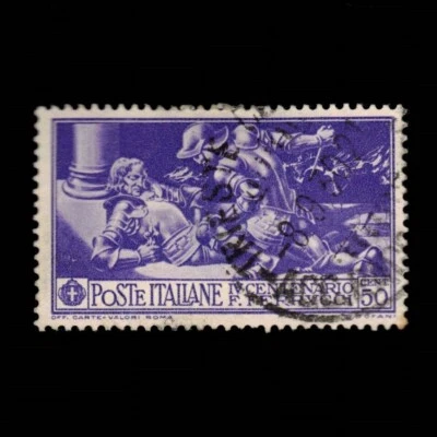Italia, Scott 244, Fabrizio Mamaradlo Killing Ferrucci, 1930, usado Foto 1 de 2