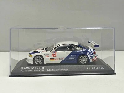 BMW M3 GTR ALMS Petit Le Mans 2001 #42 Limited 2.016 Pz Minichamps 1:43 Usato - Immagine 1 di 4