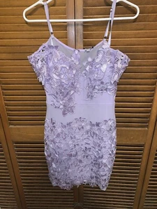 Brand New Fashion Nova Purple Floral Dress Size M - Picture 1 of 4