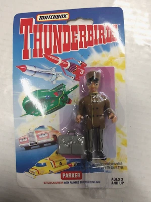 SEALED PARKER THUNDERBIRDS FIGURE MATCHBOX new IR vtg 1994 Butler Chauffeur Bag - Image 1 of 4