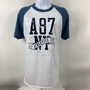 Aeropostale Shirt Women's Size Small Short Raglan Sleeve Crew Neck Casual Logo - Picture 1 of 7
