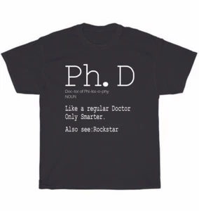 PhD Candidate Definition Graduation Student T-Shirt Unisex Funny Tee Gift NEW - Picture 1 of 4