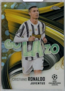 2020-21 Topps Chrome UEFA Cristiano Ronaldo Gold Bubbles Refractors #100 - Picture 1 of 1