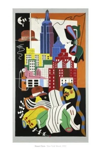 Póster 2016 del Mural de Nueva York, 1932 por Stuart Davis Museo de Impresión de Arte 24x36 - Imagen 1 de 4