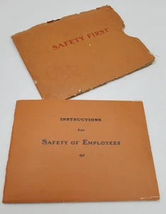1925 Safety First Employee Manual Connecticut Public Utilities Vintage Booklet - Picture 1 of 6