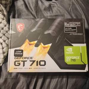 MSI GeForce GT 710 2GB DDR3 Graphics Card GT 710 2GD3 LP NVIDIA - Picture 1 of 5