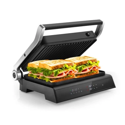 Panini Press Sandwich Maker, 1200W 4 Slice Sandwich Toaster, Removable Drip T... - Image 1 of 4