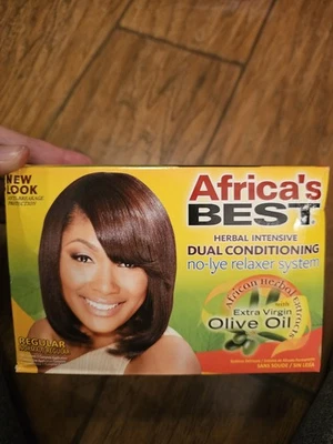 Africa's Best Herbal Intensive Dual Conditioning No-Lye Relaxer System Regular - Image 1 of 4