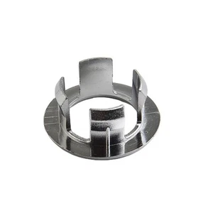 4 Pcs Kitchen Bathroom Basin Sink Overflow Ring Insert Chrome Hole Cover Round - Picture 1 of 24