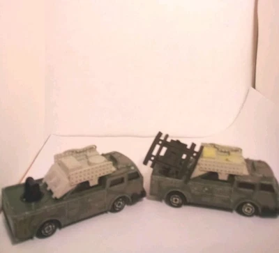 2 Majorette Sonic Flashers Diecast Coche Vehículo Militar Camión de Camuflaje Foto 1 de 4