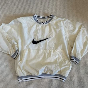 Vintage 90s Nike Center Swoosh Windbreaker V Neck Pullover Jacket Size XXlg Y2K - Picture 1 of 14