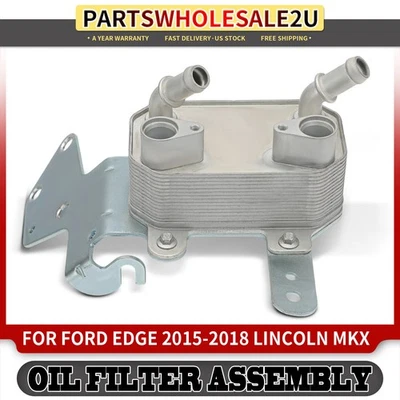 Conjunto de filtro de aceite de aluminio para Ford Edge 2015-2018 Lincoln MKX 2016 2017 2018 gasolina Foto 1 de 4