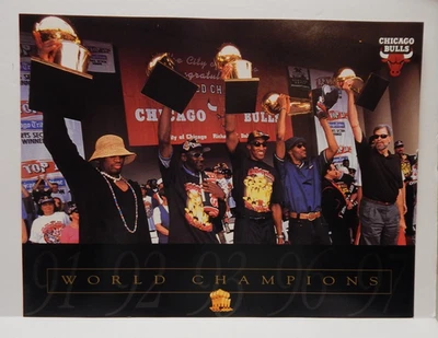 Chicago Bulls World Champions Promo Print 1991-97  12'' x 9'' Lot of 25 - Image 1 of 4