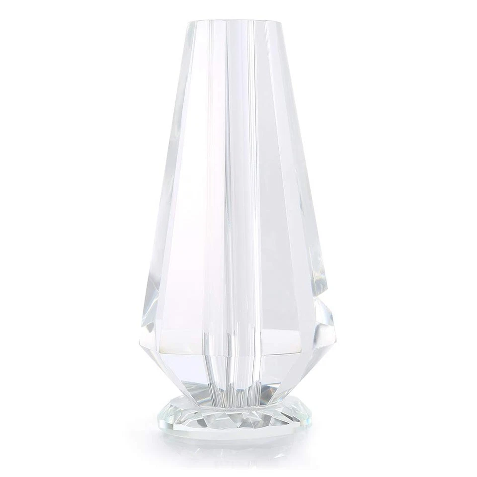 Flower Vase, for Long Stem Roses Flowers, Clear Crystal Vase Crystal Glass fo... - Image 1 of 1