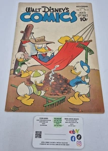 Rare 1944 Walt Disney's Comics & Stories Vol 5 #2 Issue #50 Classic Comic - Picture 1 of 4