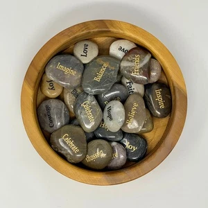 02422 - INSPIRATIONAL RIVER STONES - Picture 1 of 2