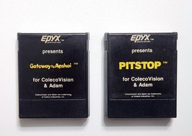 Epyx Gateway to Apshai 1984 and Pitstop 1983 Games ColecoVision / Coleco Adam