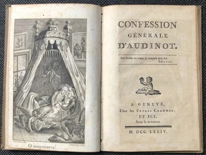 RARE EO 1774 CONFESSION GENERALE D'AUDINOT - Picture 1 of 6